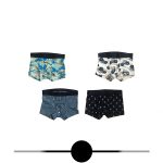 شورت پسرانه  اچ اند ام کد B-1-2-02 مجموعه 4 عددی