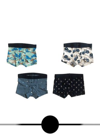 شورت پسرانه  اچ اند ام کد B-1-2-02 مجموعه 4 عددی